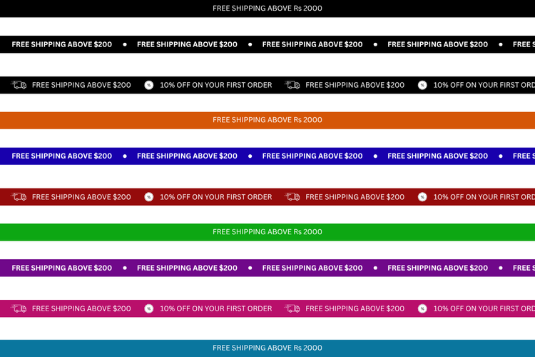 Announcement bar block